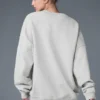 Renown tjock tröja med rund hals – Athletic Heather Grey
