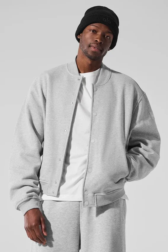 Renown Varsity-jacka – Athletic Heather Grey