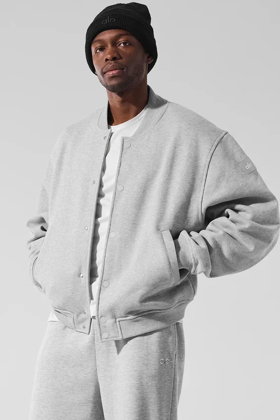 Renown Varsity-jacka – Athletic Heather Grey