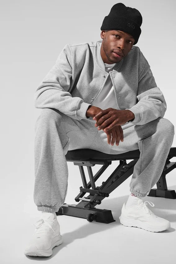 Renown Varsity-jacka – Athletic Heather Grey
