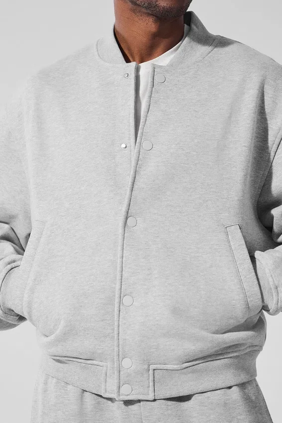 Renown Varsity-jacka – Athletic Heather Grey