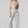 Ribbad, delikat loungetopp – Athletic Heather Grey