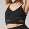 Ribbad, delikat loungetopp – svart