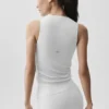 Ribbad En Pointe-linnen – White