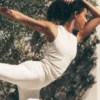 Ribbad En Pointe-tank – Ivory