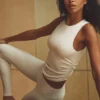 Ribbad En Pointe-tank – Ivory