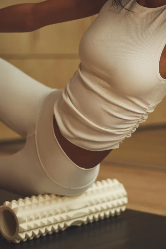 Ribbad En Pointe-tank – Ivory