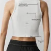 Ribbad modal-henley-tank – vit