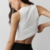 Ribbad modal-henley-tank – vit
