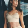 Riviera-bh i linneblandning – Sandy Beige