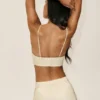Riviera-bh i linneblandning – Sandy Beige