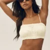 Riviera Bloomer-bh i linneblandning – sandbeige