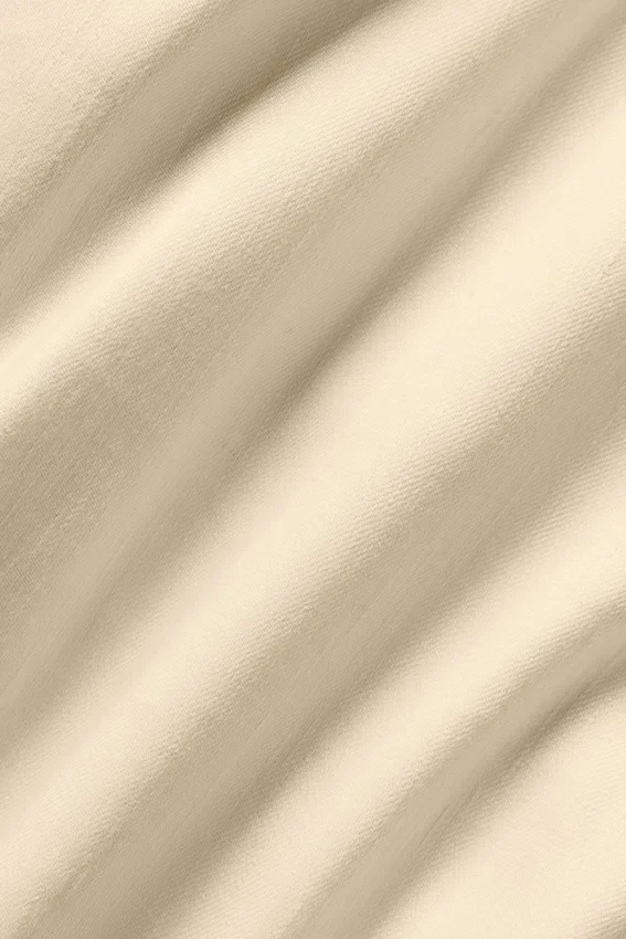 Riviera-byxor med vida ben i linneblandning – Sandy Beige