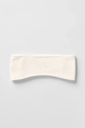 Öronvärmare i polar fleece – elfenben