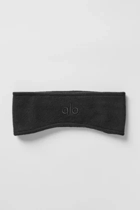 Öronvärmare i polar fleece – svart