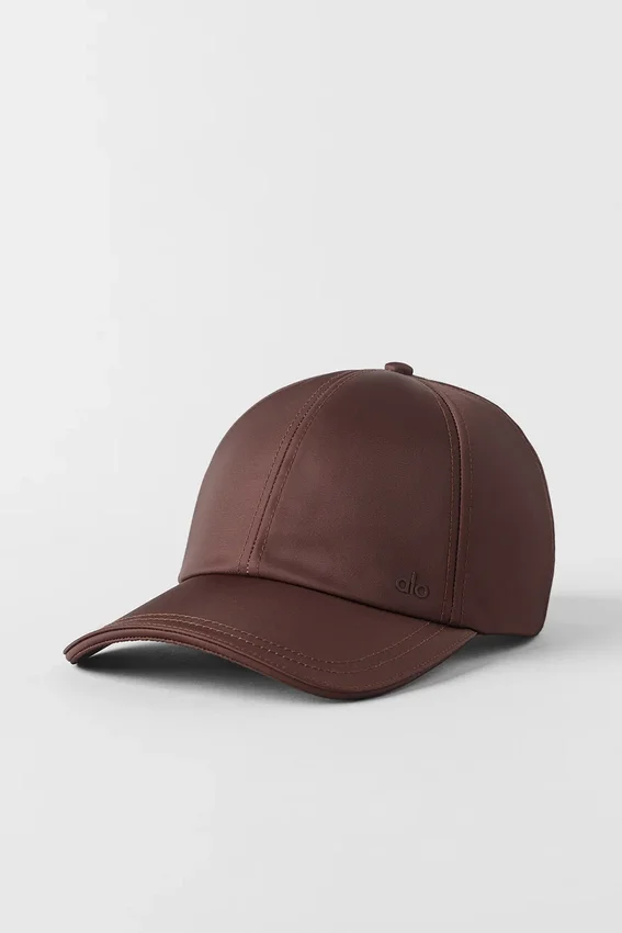Satin Off-Duty-kepsar – Brownstone