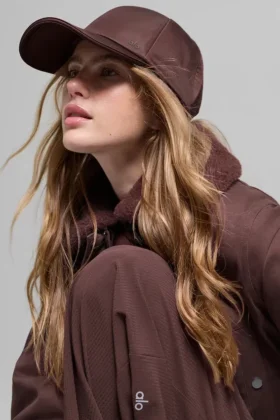 Satin Off-Duty-kepsar – Brownstone