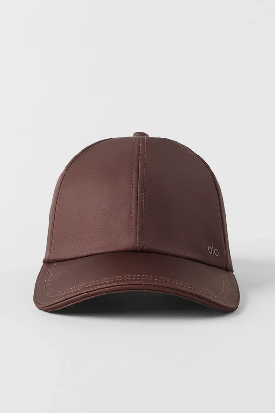 Satin Off-Duty-kepsar – Brownstone