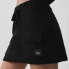 Scholar Knit Cargo-kjol – Svart