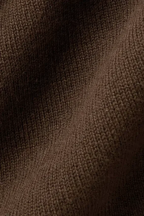 Scholar Knit High-Waist cargo byxor – Espresso