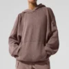 Scholar-stickat tröja med huva – Mushroom Heather
