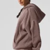 Scholar-stickat tröja med huva – Mushroom Heather