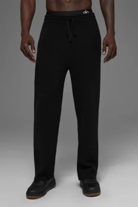 Scholar Straight Leg Mjukisbyxa – Svart