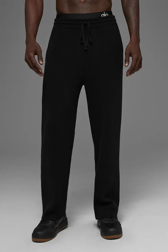Scholar Straight Leg Mjukisbyxa – Svart