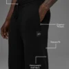 Scholar Straight Leg Mjukisbyxa – Svart
