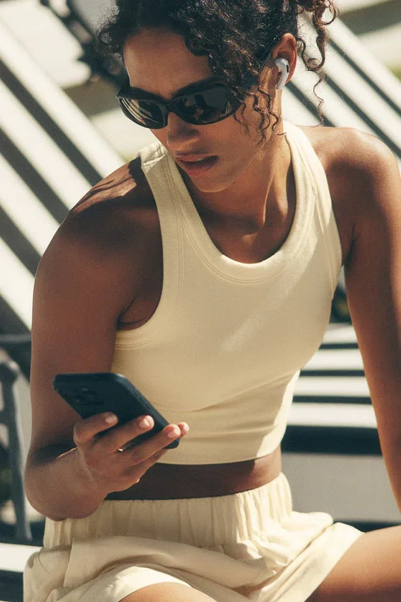 Seamless Delight-bh med hög hals – Candlelight Yellow