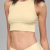Seamless Delight-bh med hög hals – Candlelight Yellow