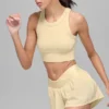 Seamless Delight-bh med hög hals – Candlelight Yellow
