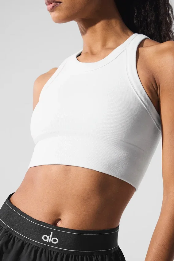 Seamless Delight-bh med hög hals – vit