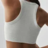 Seamless Delight-bh med hög hals – vit melerad