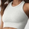 Seamless Delight-bh med hög hals – vit melerad