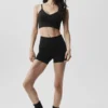 Seamless Modal Ribbed Delight Bralette – Svart