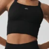 Seamless Ribbed Favorite BH-linne – Svart