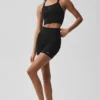 Seamless Ribbed Favorite BH-linne – Svart