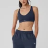 Seamless Ribbed Favorite Bra – Marinblå