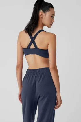 Seamless Ribbed Favorite Bra – Marinblå