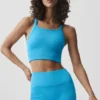 Seamless Ribbed Favorite Bra Tank – azurblå