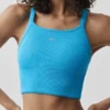 Seamless Ribbed Favorite Bra Tank – azurblå