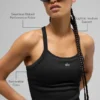 Seamless Ribbed Favorite Full Length Bra Linnen – Svart