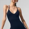 Seamless Ribbed Favorite Onesie – Navy