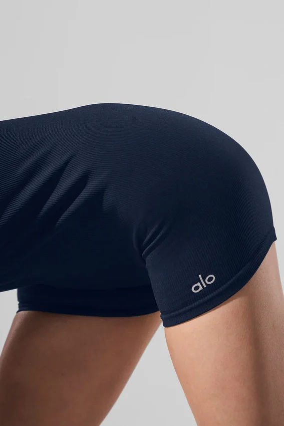 Seamless Ribbed Favorite Onesie – Navy