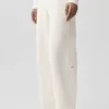 Serenity mjukisbyxor med vid ben – Ivory