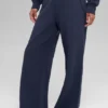 Serenity mjukisbyxor med vida ben – Navy