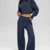 Serenity mjukisbyxor med vida ben – Navy
