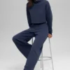 Serenity mjukisbyxor med vida ben – Navy