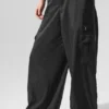 Sheer Game Time Leggings med vida ben – Svart